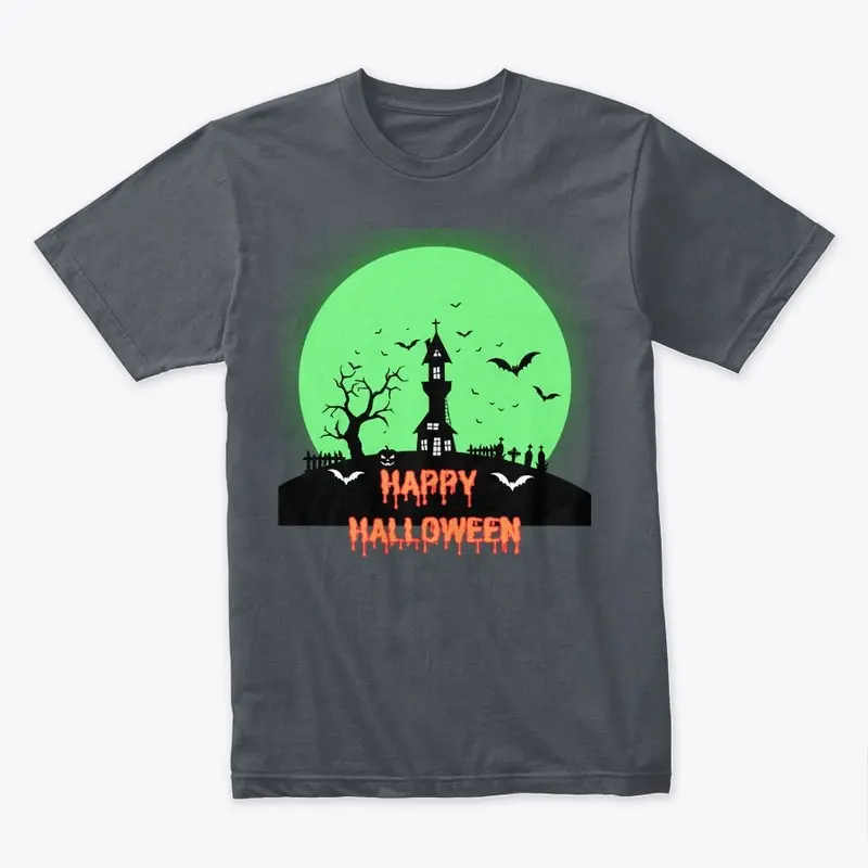 Halloween| haunted house| bats tees