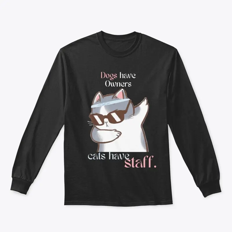 CAT HAVE STAFF T-SHIRT|FUNNY CAT