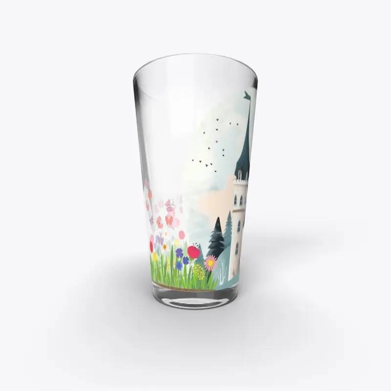 PRINTED CASTEL GLASS