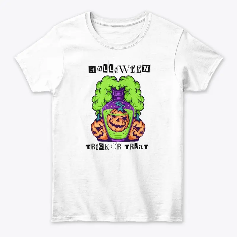 TRICK OR TREAT| PUMPKIN GREEN GASS TEES