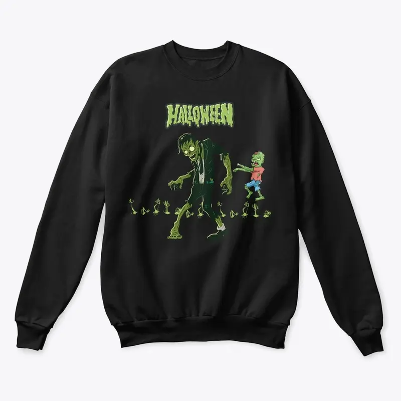 GREEN ZOMBIE| HALLOWEEN TEES