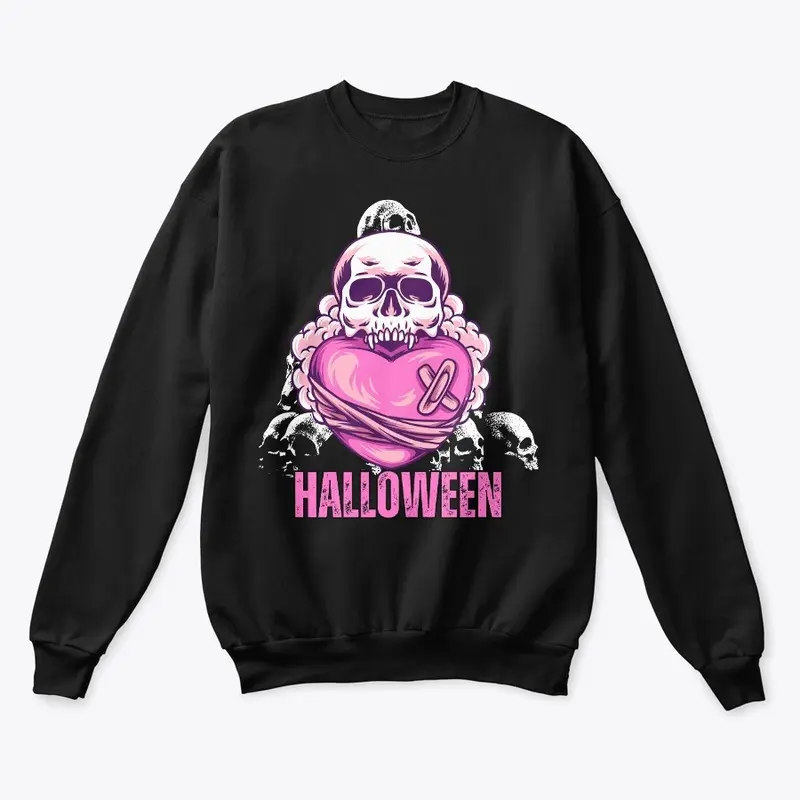 skull heart| skulls tower|Halloween tees