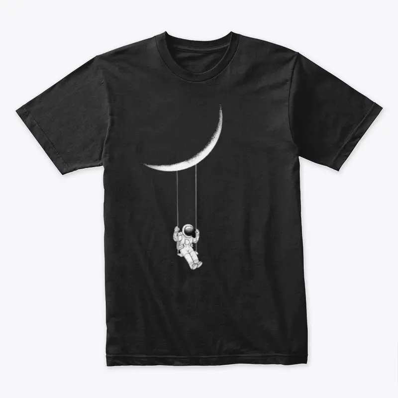 moon art| space| astronaut tees