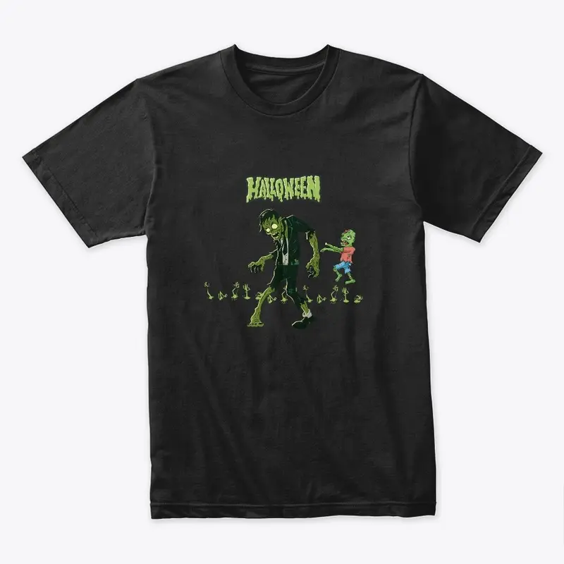 GREEN ZOMBIE| HALLOWEEN TEES