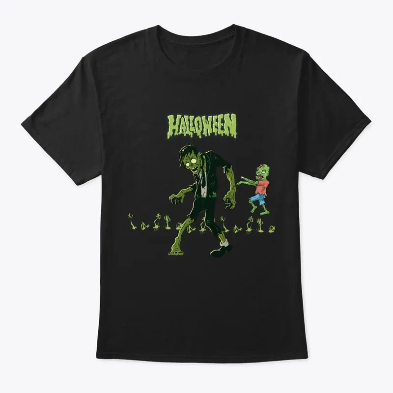 GREEN ZOMBIE| HALLOWEEN TEES