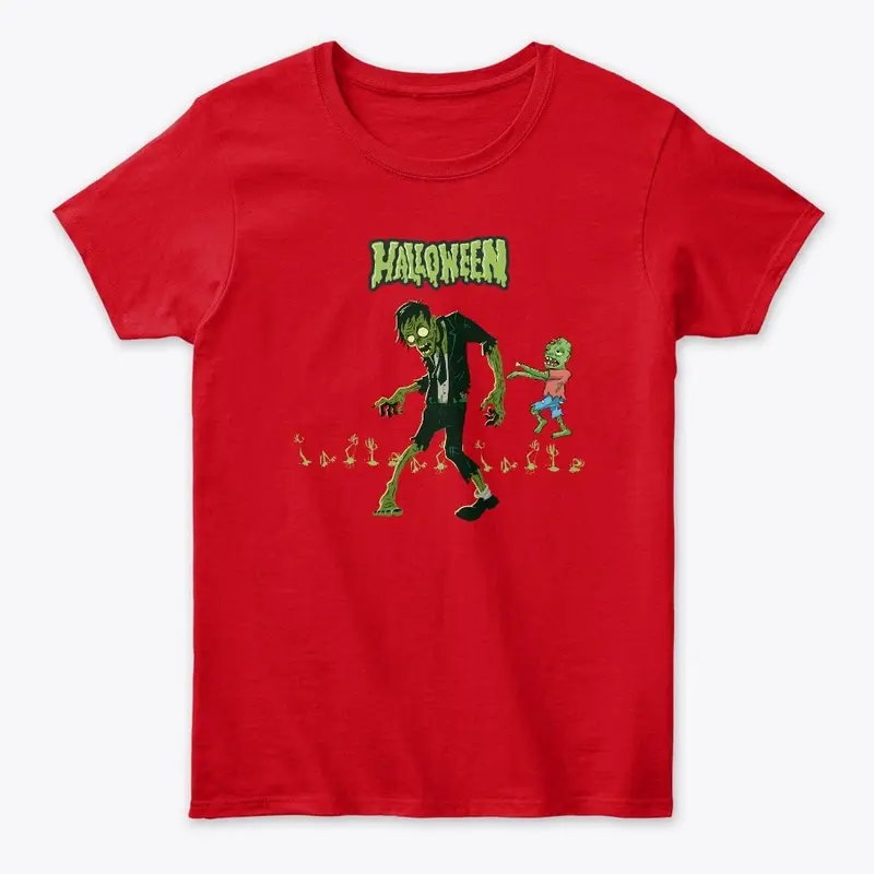 GREEN ZOMBIE| HALLOWEEN TEES