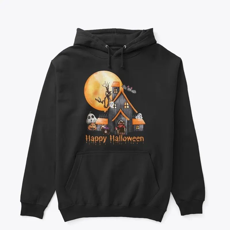 Halloween| witch & haunted house tees